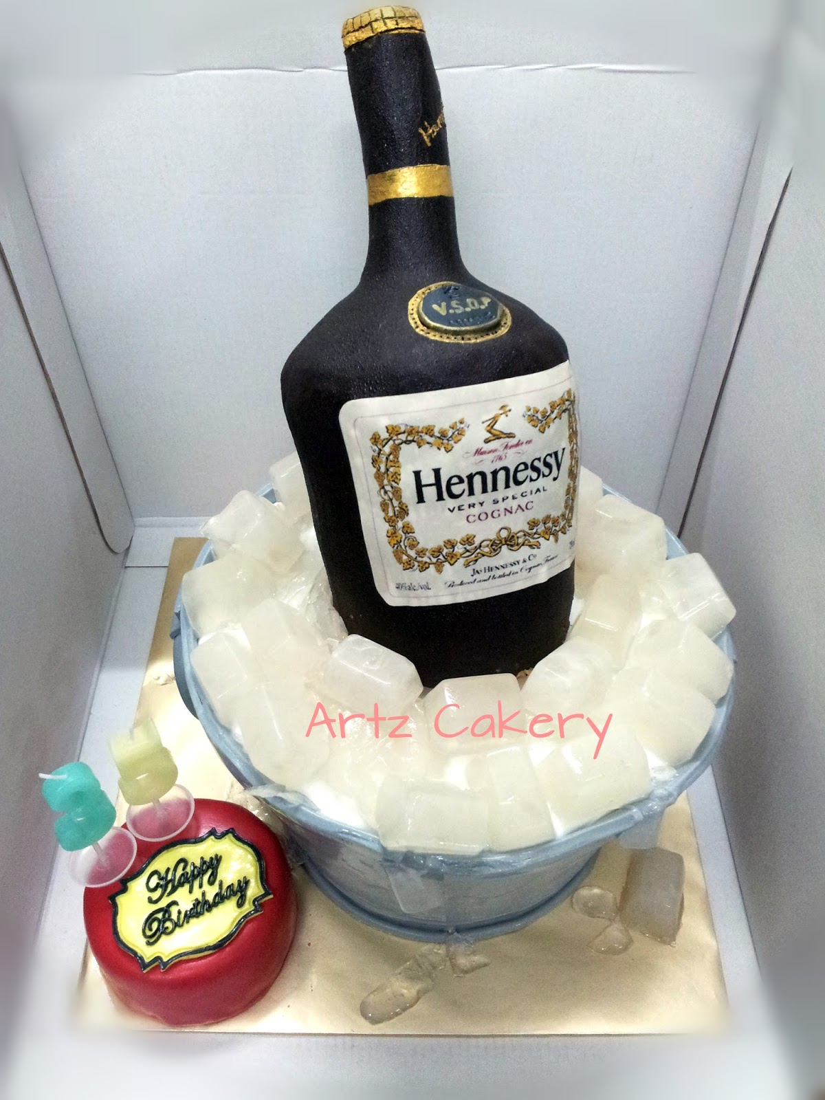 Hennessy Bottle Cake Hennessy Bottle Cake