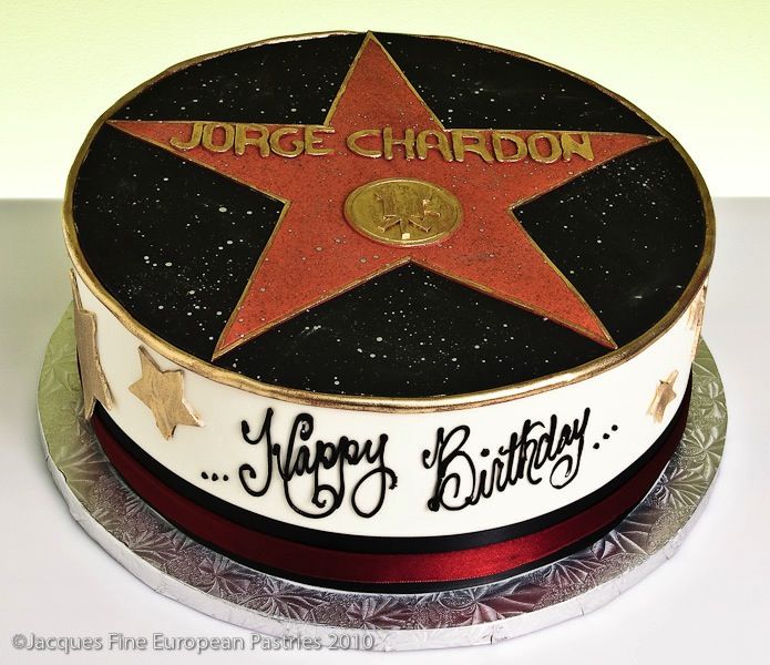 Hollywood Star Birthday Cake