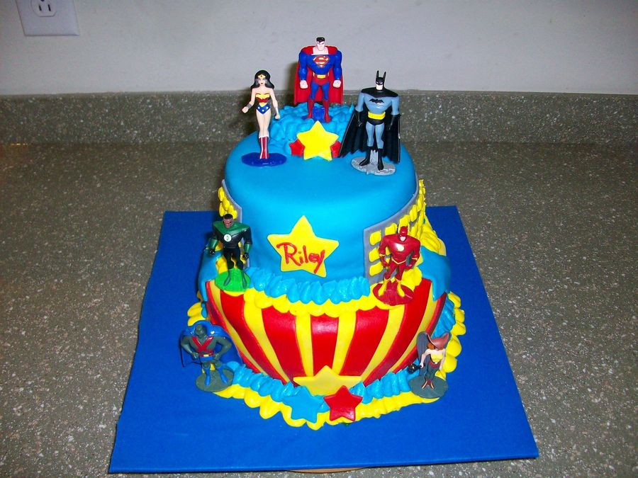 Justice League Birthday Cake Ideas Justice League Birthday Cake Ideas