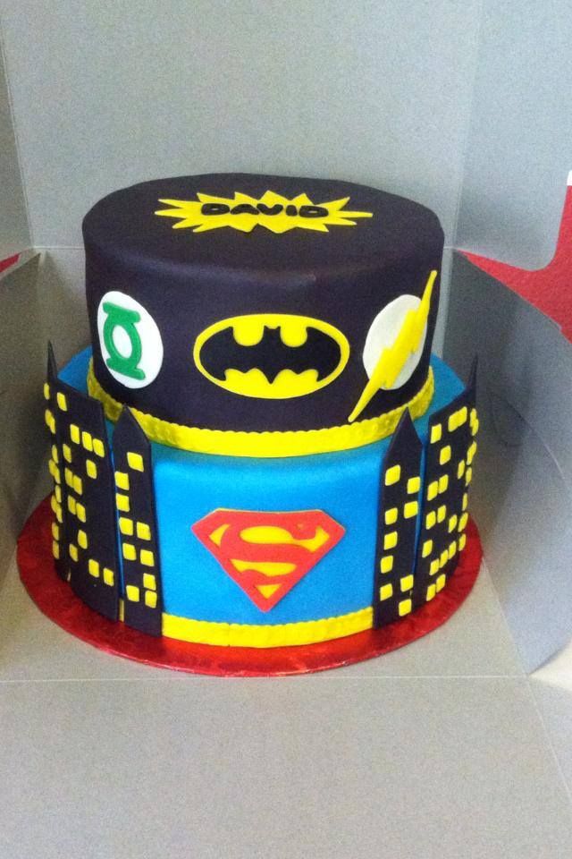 Justice League Birthday Cake