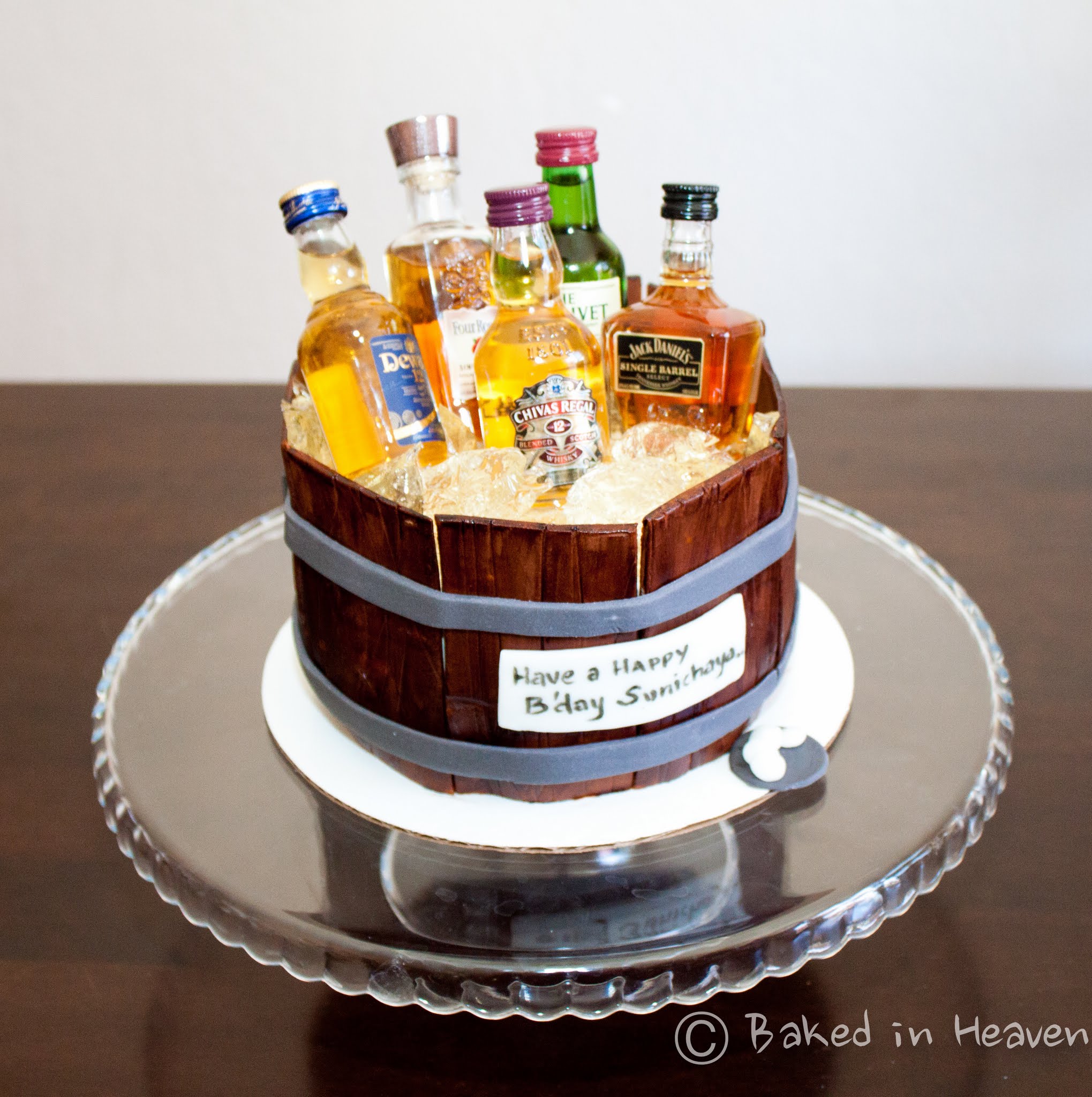 Liquor Bottle Birthday Cake Liquor Bottle Birthday Cake