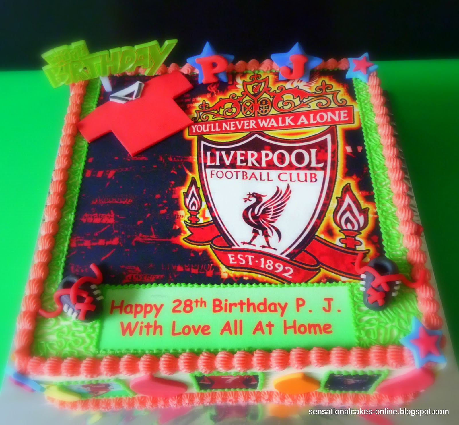 Liverpool Football Club Birthday Cake