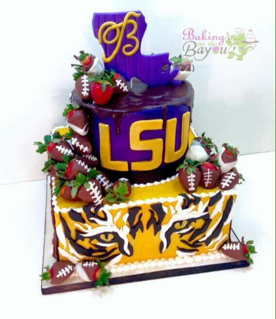 LSU Graduation Cake Ideas