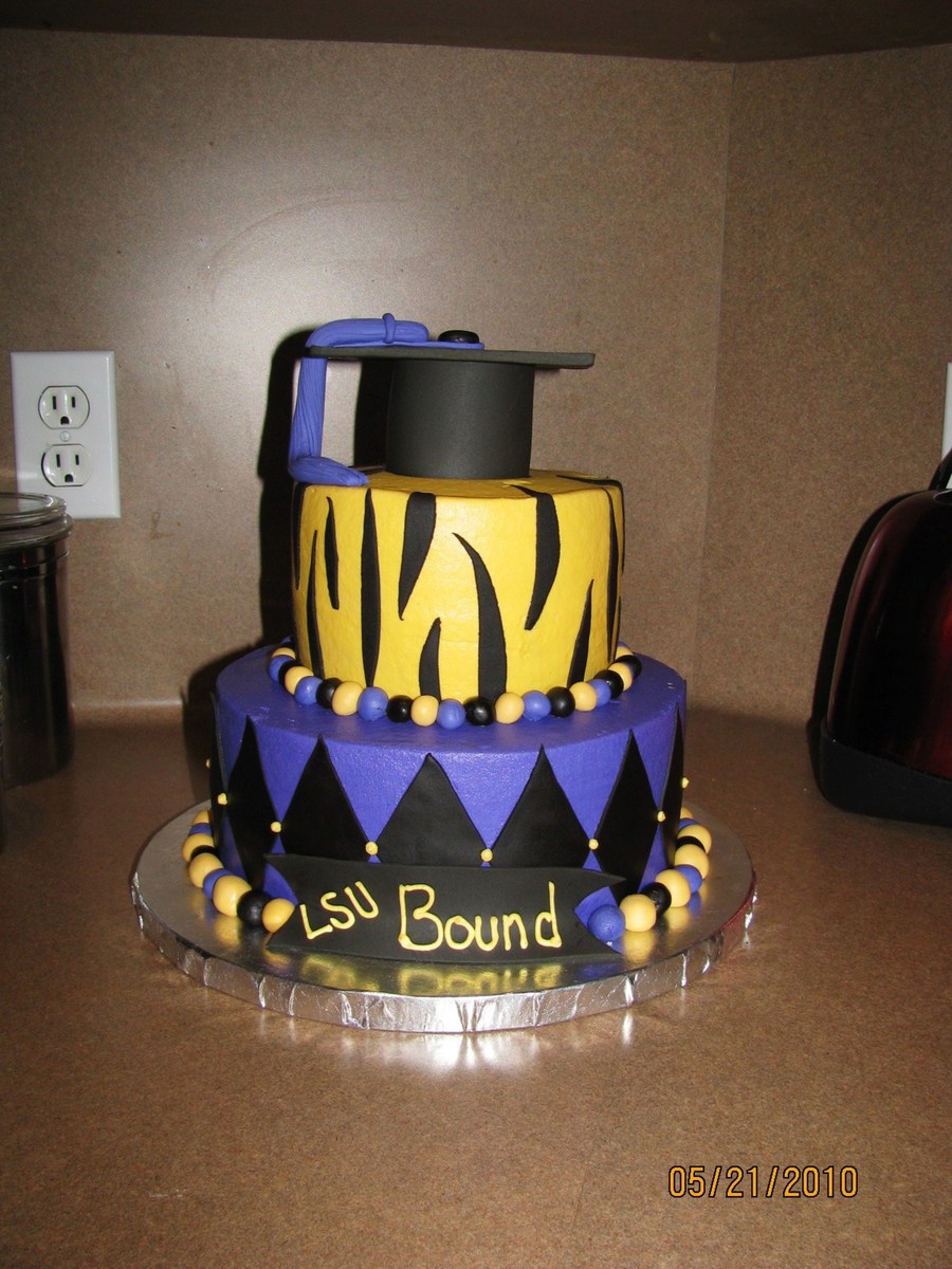 LSU Graduation Cake Ideas