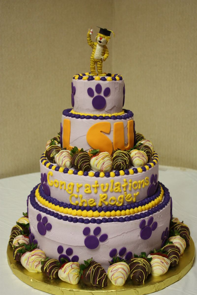 LSU Graduation Cake