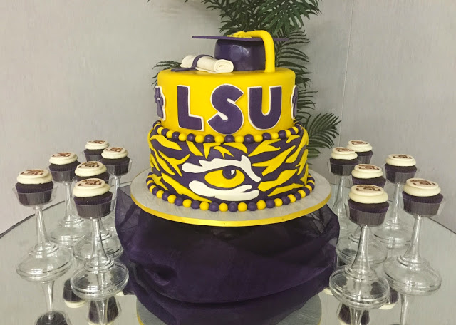 LSU Graduation Cake