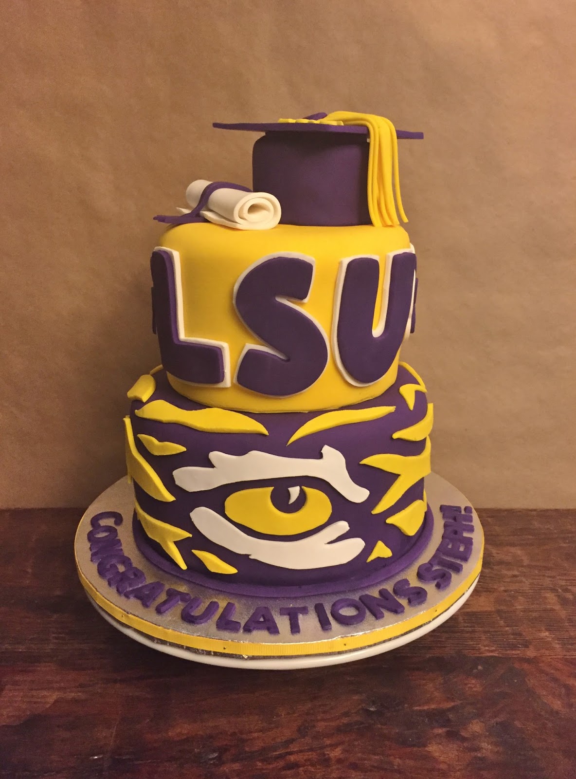 LSU Graduation Cake