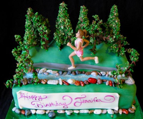 Marathon Runner Birthday Cake