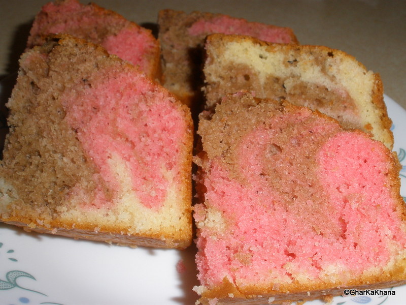 Marble Colored Cake Marble Colored Cake
