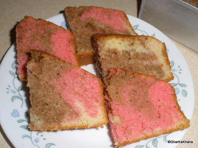 Marble Colored Cake Marble Colored Cake