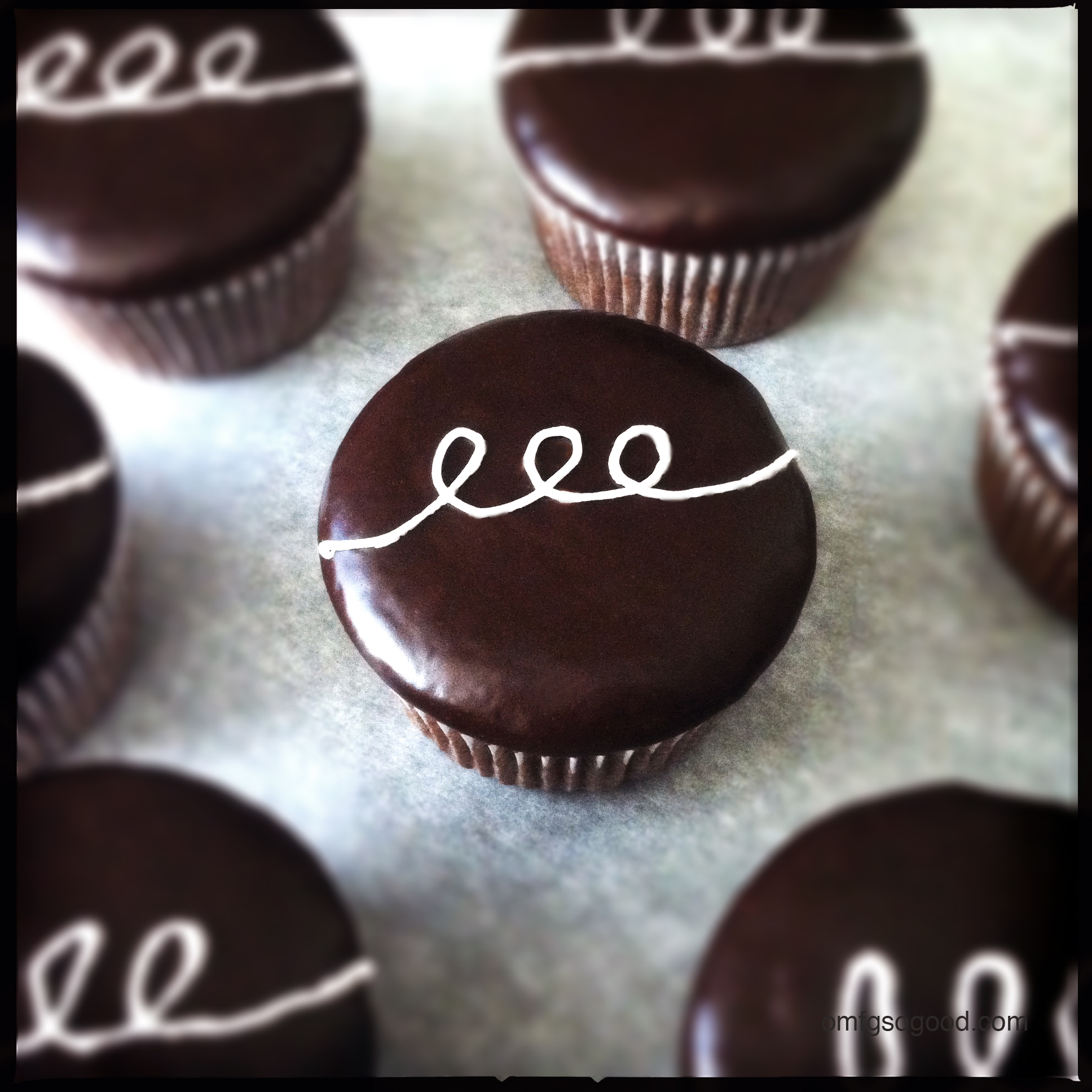 Marshmallow Creme Filled Chocolate Cupcakes