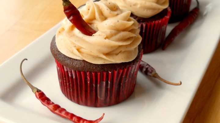 Mexican Chocolate Chili Cupcakes Recipe