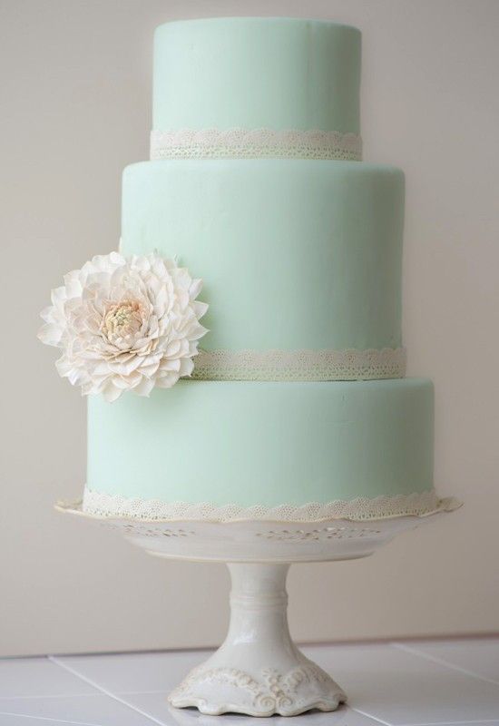 Mint Green Wedding Cake