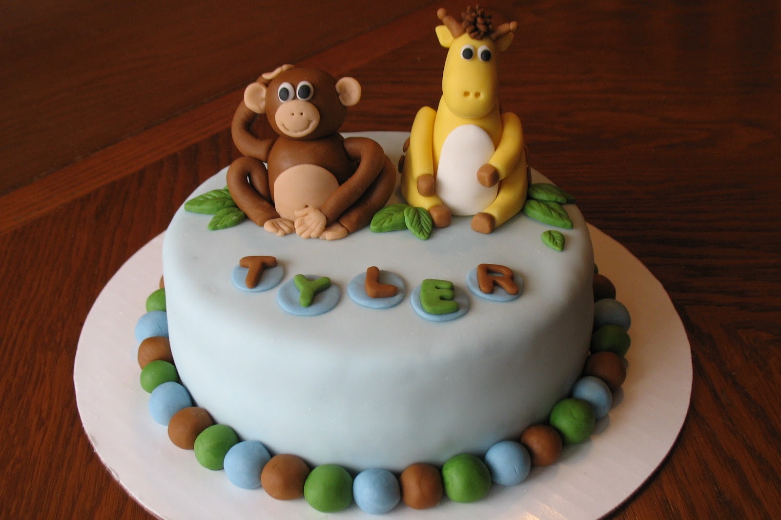 Monkey Baby Shower Cake