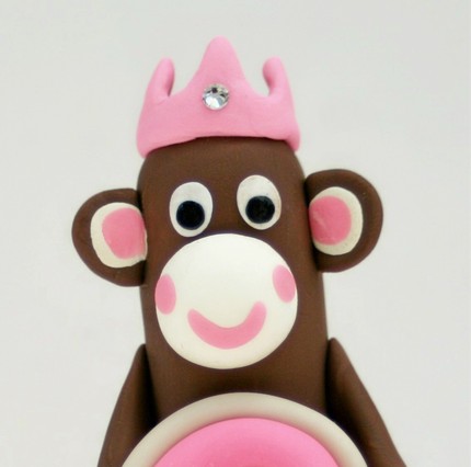 Monkey Princess Birthday Cake