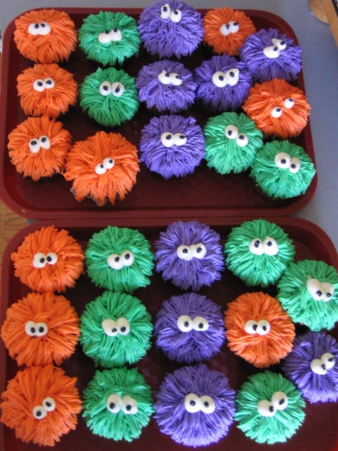 Monster Birthday Boy Cupcakes Idea