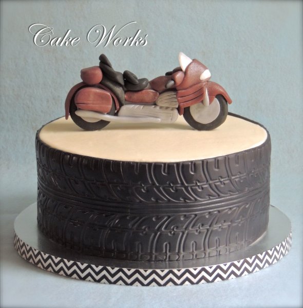 Motorcycle Tire Wedding Cake