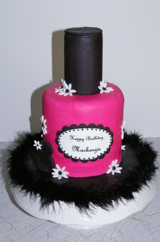 Nail Polish Birthday Cake