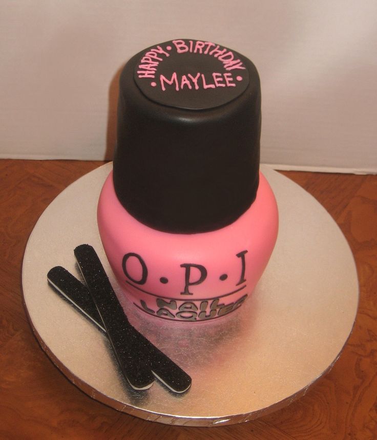 Nail Polish Bottle Birthday Cake