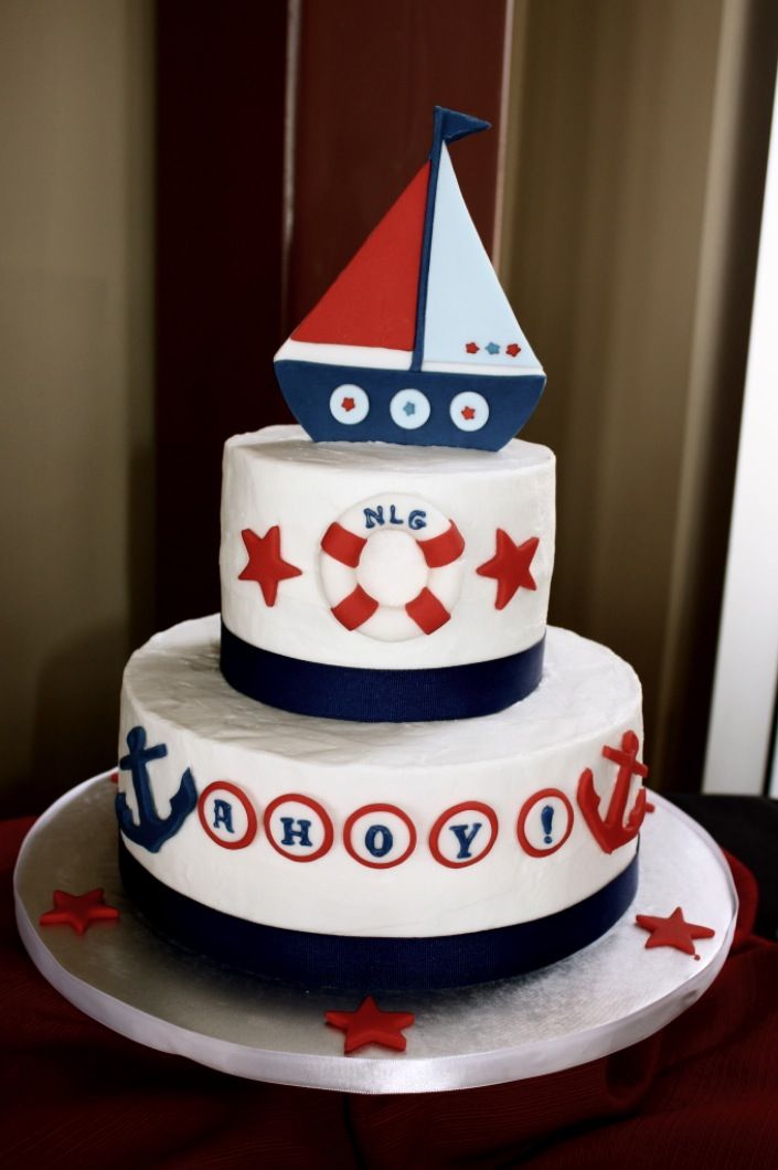 Nautical Baby Shower Cake