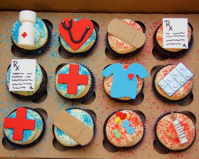 Nurse Cupcake Cake