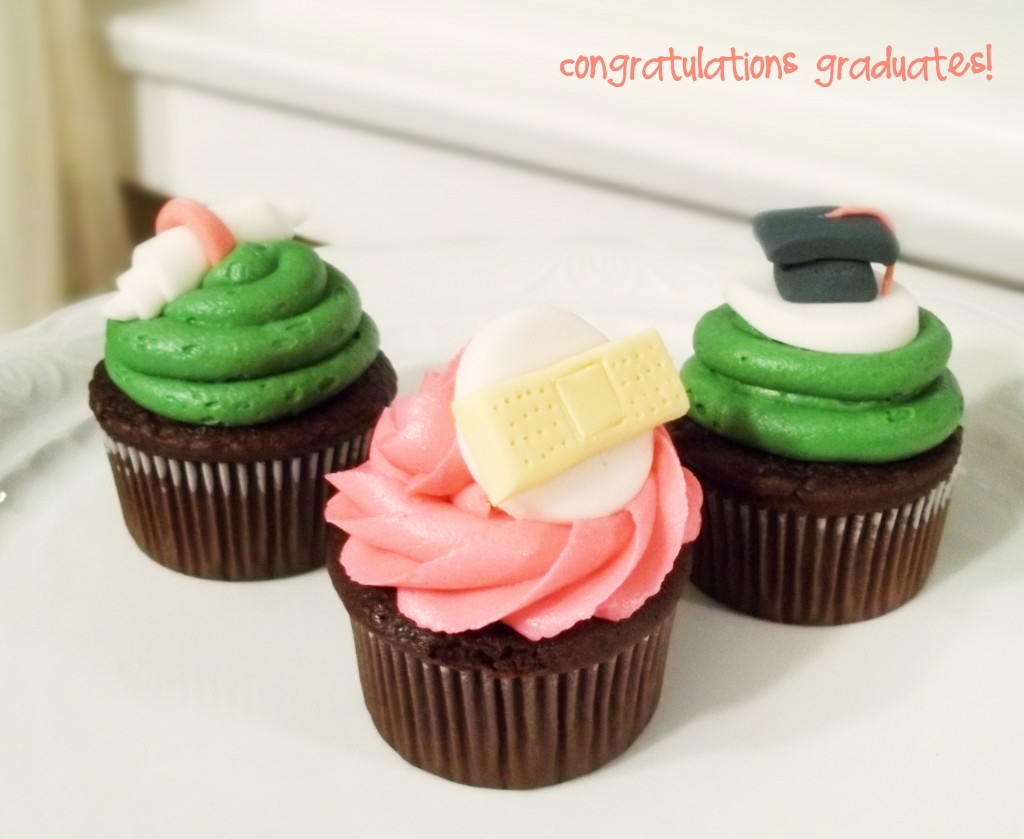 Nursing Graduate Cupcakes