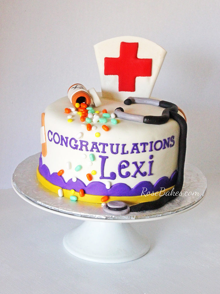 Nursing School Graduation Cake