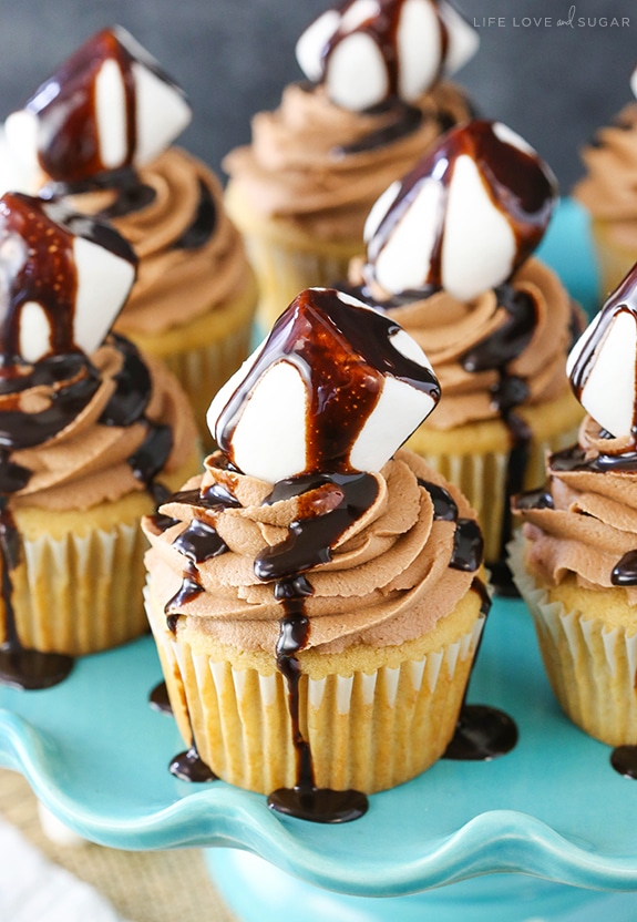 Nutella Peanut Butter Cupcakes