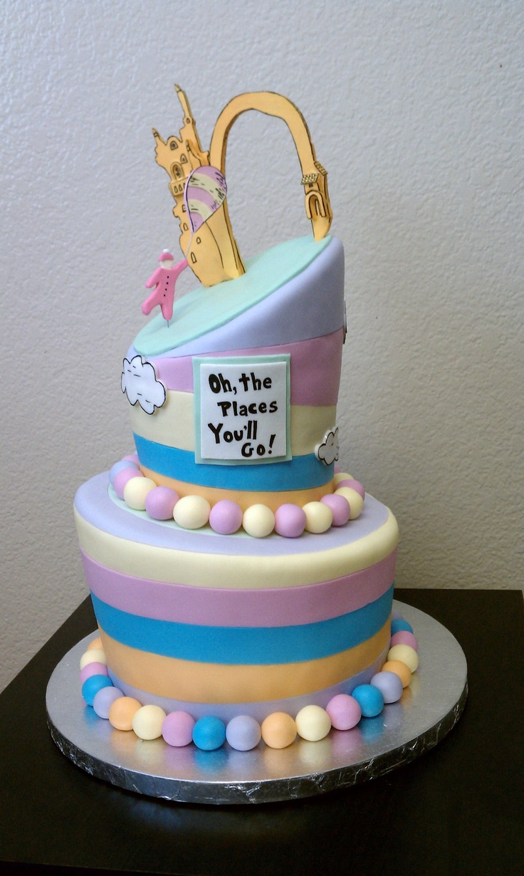 OH the Places You'll Go Cake Ideas