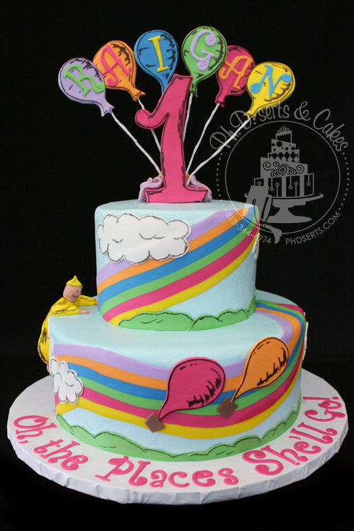 OH the Places You'll Go Cake