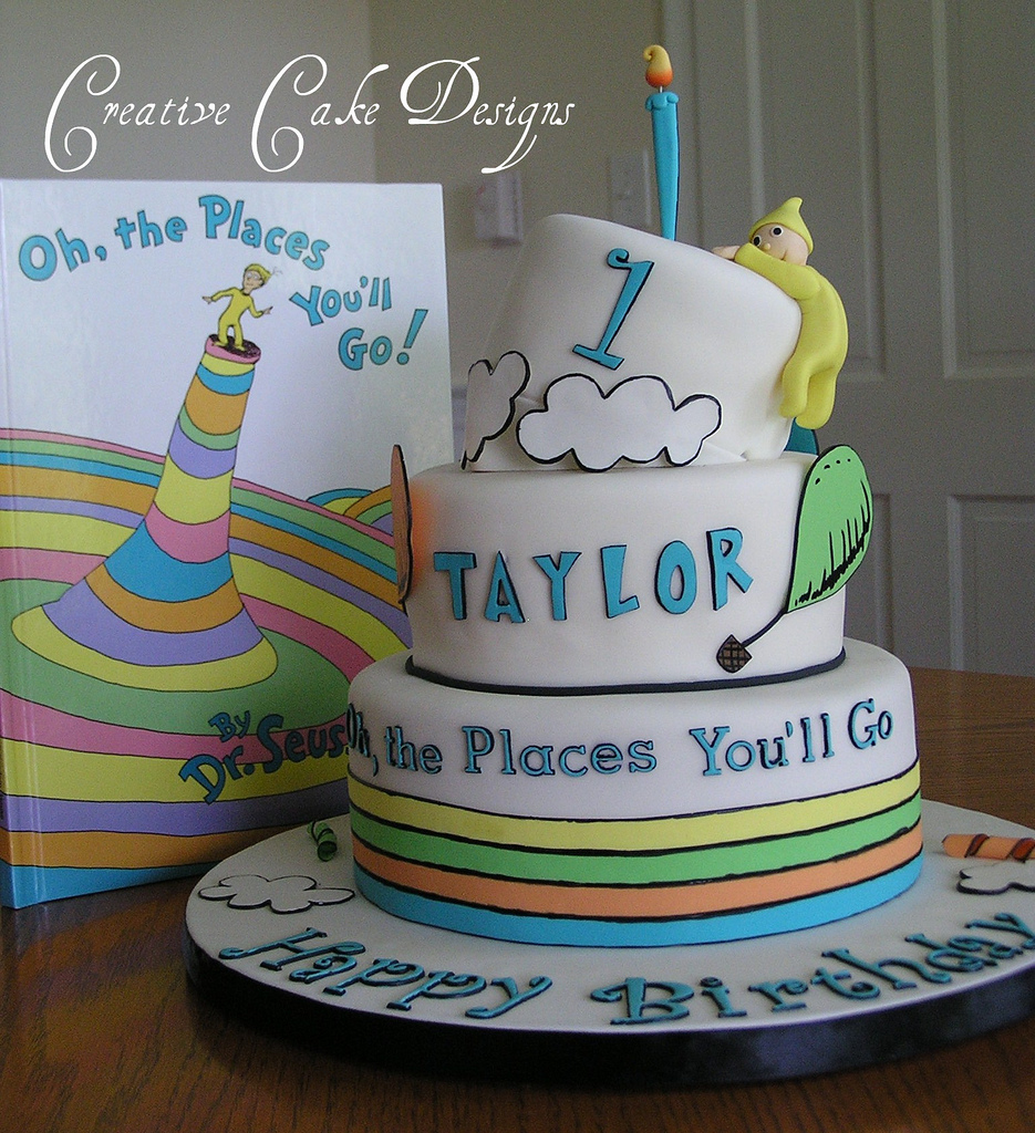 OH the Places You'll Go Cake