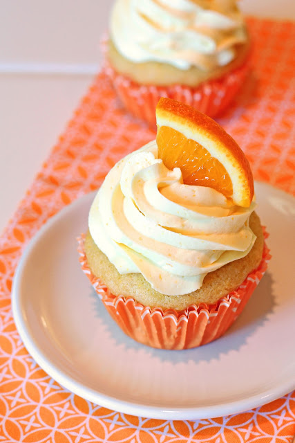 Orange Creamsicle Cupcakes