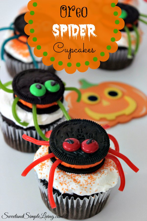 Oreo Spider Cupcakes