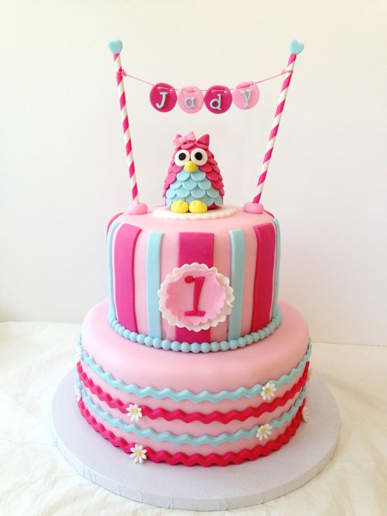 Owl Birthday Cake