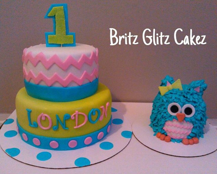 Owl Smash Cake Owl Smash Cake