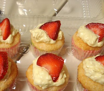 Pineapple Angel Food Cake with Cupcakes