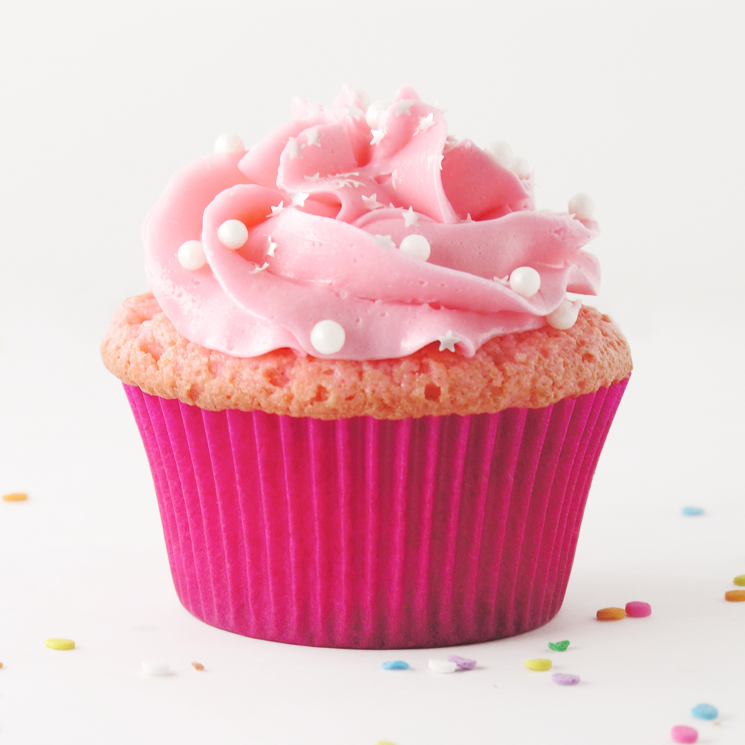 Pink Champagne Cupcakes