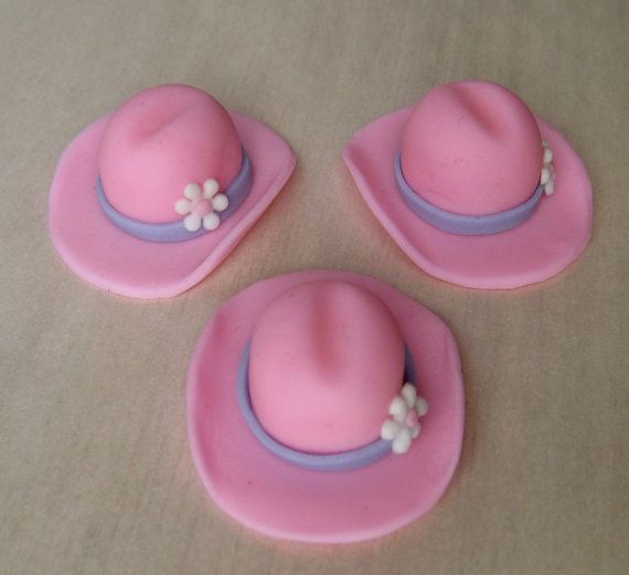 Pink Cowgirl Hat Cake Topper