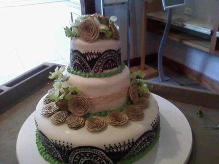 Polynesian Tribal Wedding Cake