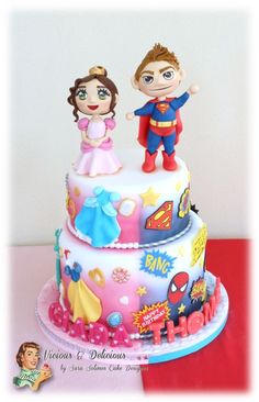 Princess Cake for Twins Princess Cake for Twins