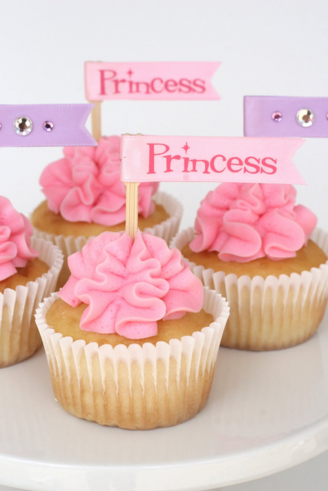 Princess Ruffle Cupcakes