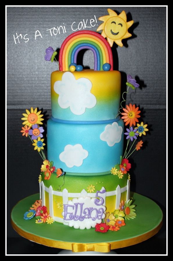 Rainbow Birthday Cake