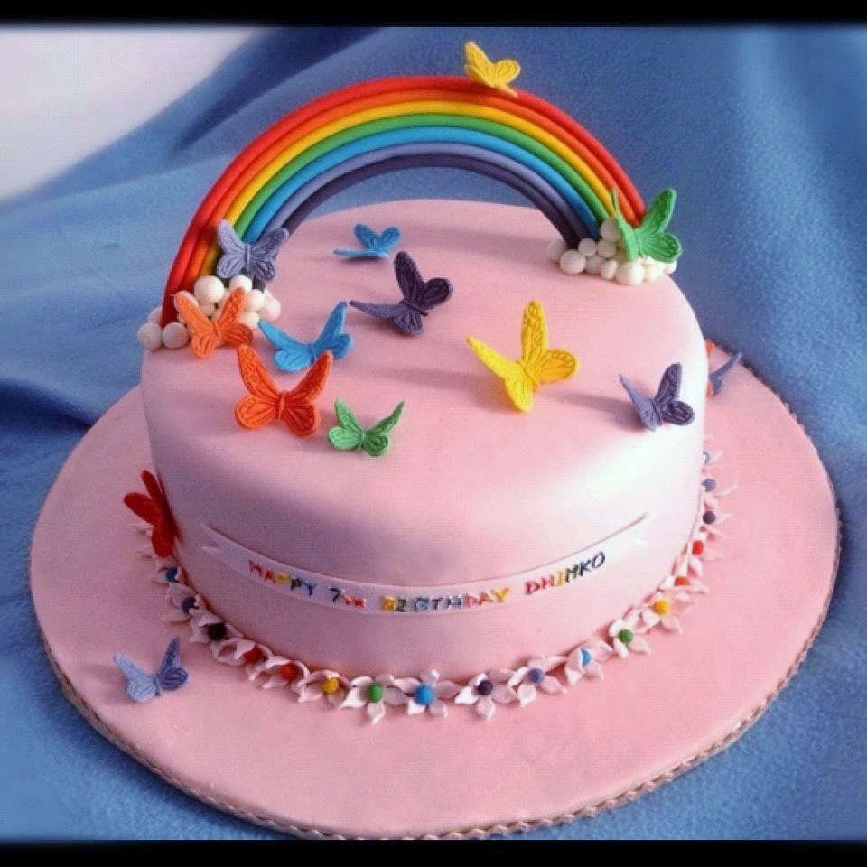 Rainbow Birthday Cake