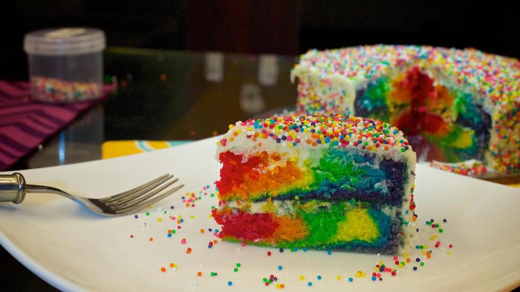 Rainbow Marble Cake Recipe
