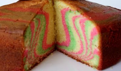 Rainbow Marble Cake Rainbow Marble Cake