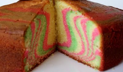 Rainbow Marble Cake