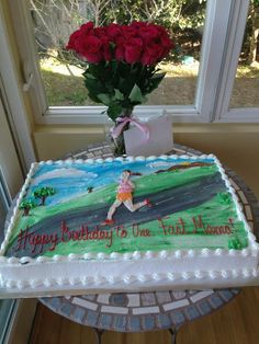 Running Birthday Cake Running Birthday Cake