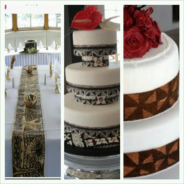 Samoan Style Wedding Cake