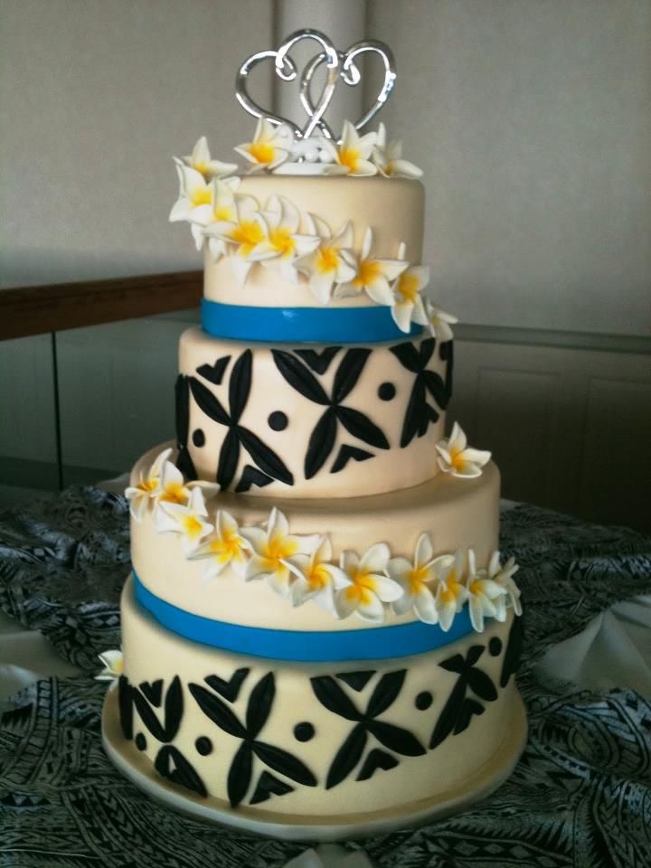 Samoan Wedding Cake Design