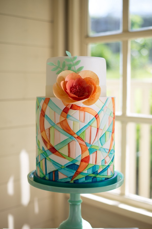 Simply Modern Wedding Cake